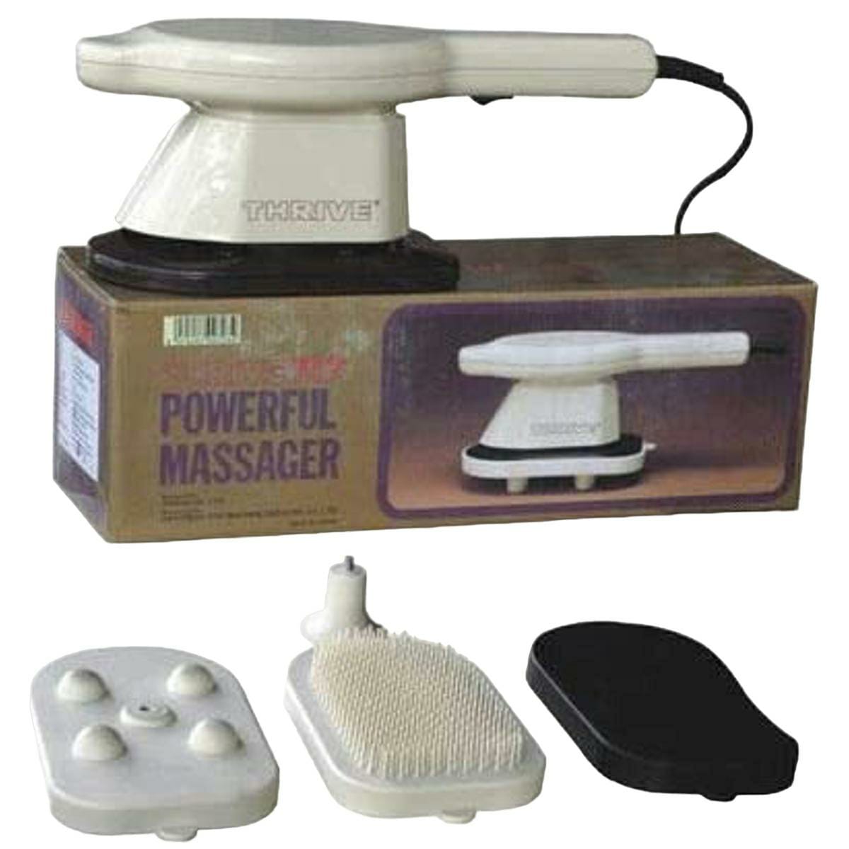 Powerful Handheld Electric Massager – Multi-Head Body Massage Machine