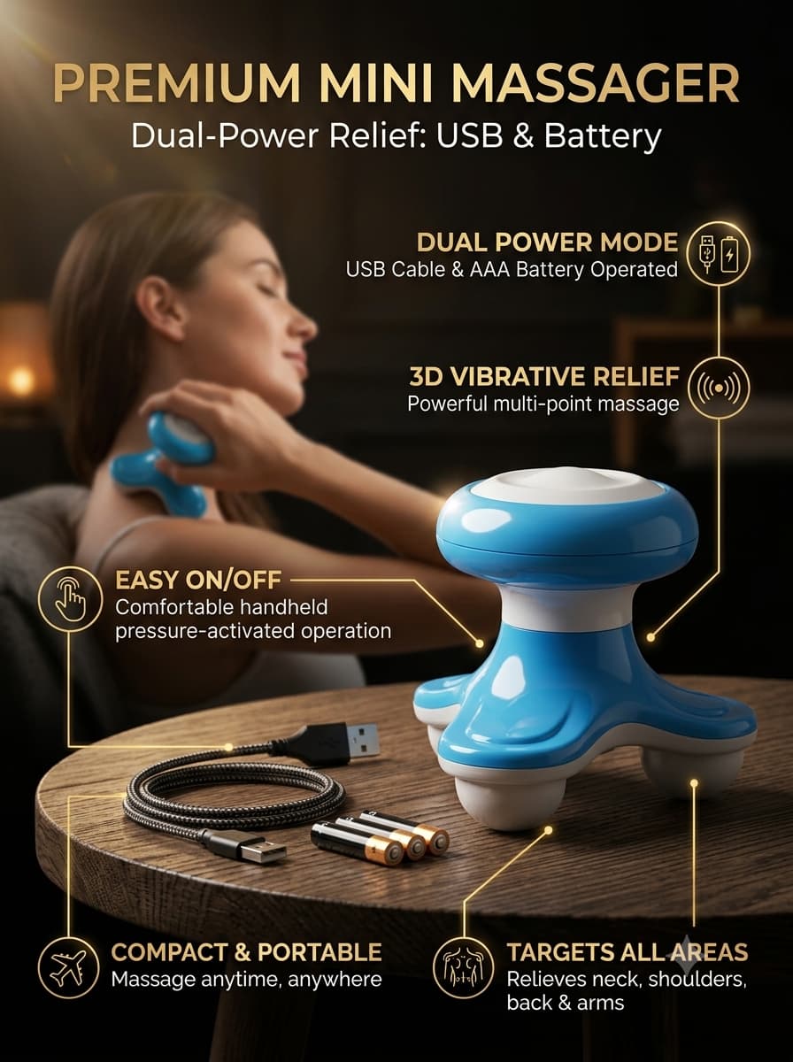 Premium Mini Massager – Portable Handheld Body Massager